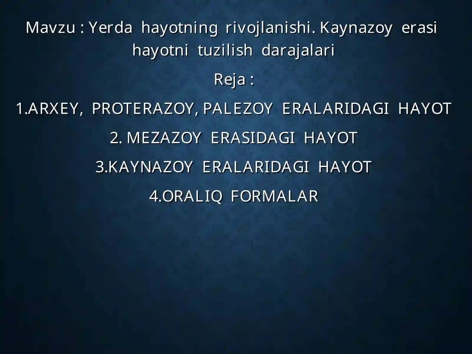 F D UTABIIYOT – GEOGRAFIYA FAKULTETI 2