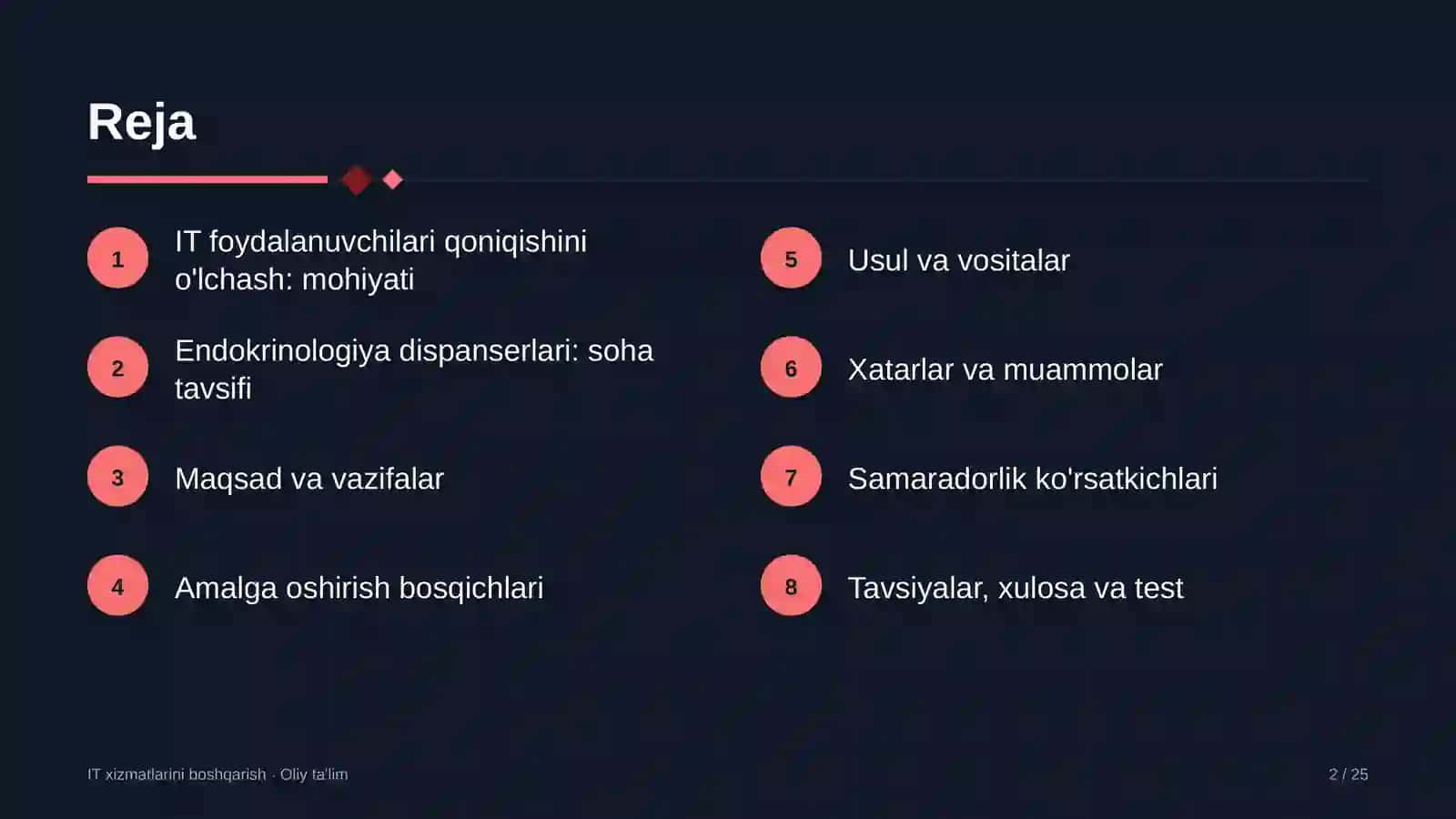 endokrinologiya dispanserlarida axborot texnologiyalari xizmatlari foydalanuvchilarining qoniqishini o'lchash 5357 2