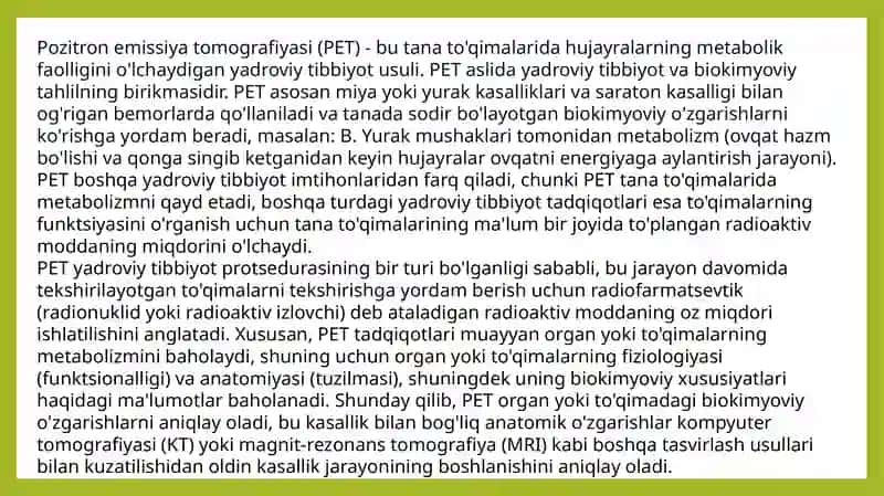 Pozitron-emission tomografiya 2