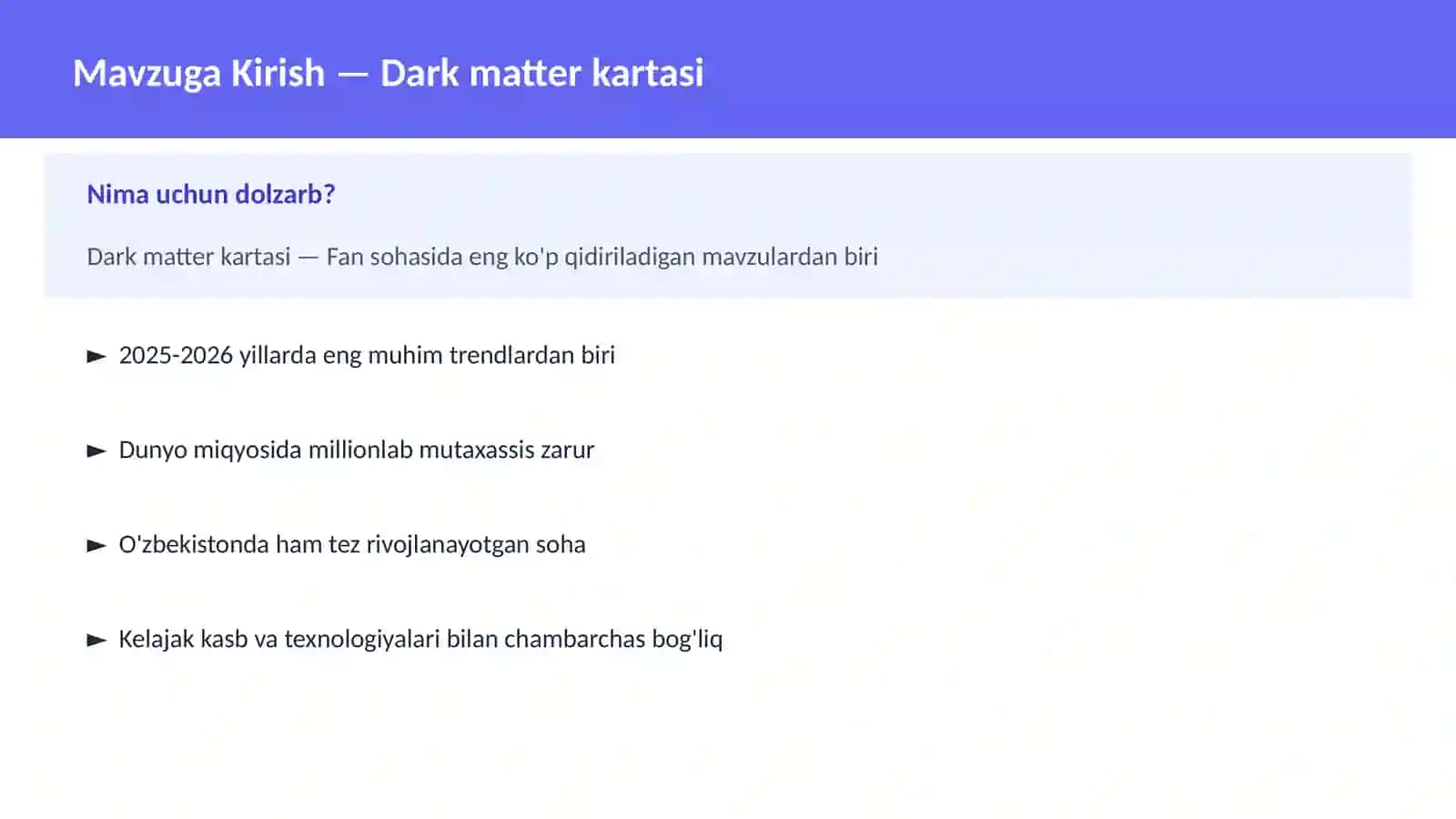Dark matter kartasi 2