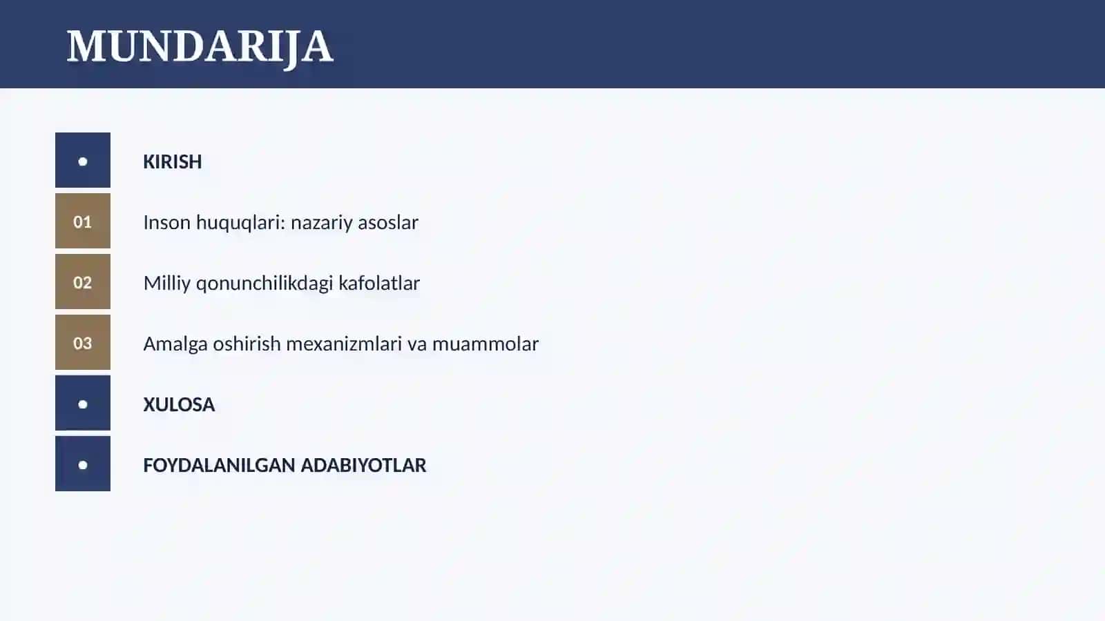 O’ZBEKISTONDA INSON HUQUQLARI VA ERKINLIKLARI KAFOLATINING YARATILISHI 2