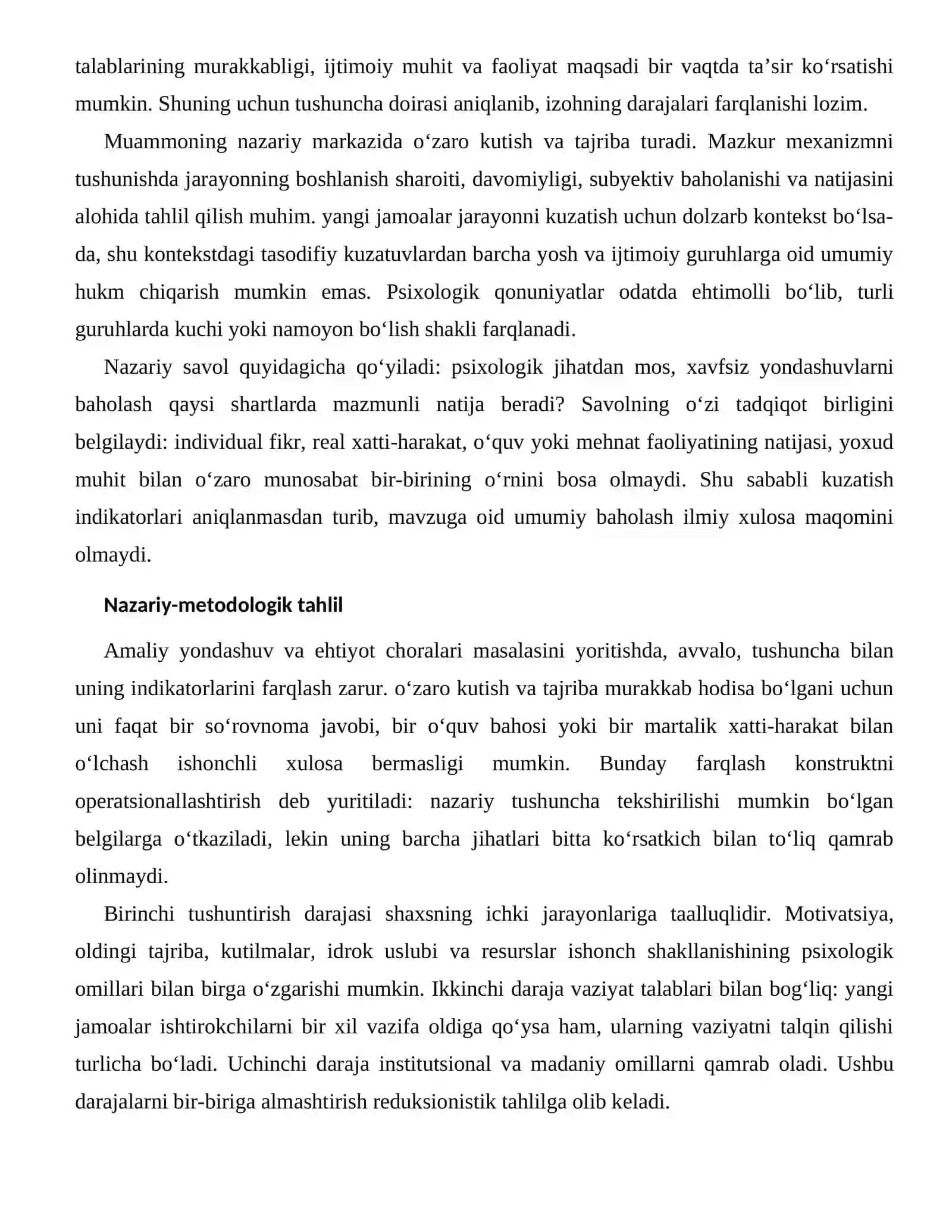 ISHONCH SHAKLLANISHINING PSIXOLOGIK OMILLARI — RIVOJLANTIRISH VA PROFILAKTIKA YO‘LLARI 2