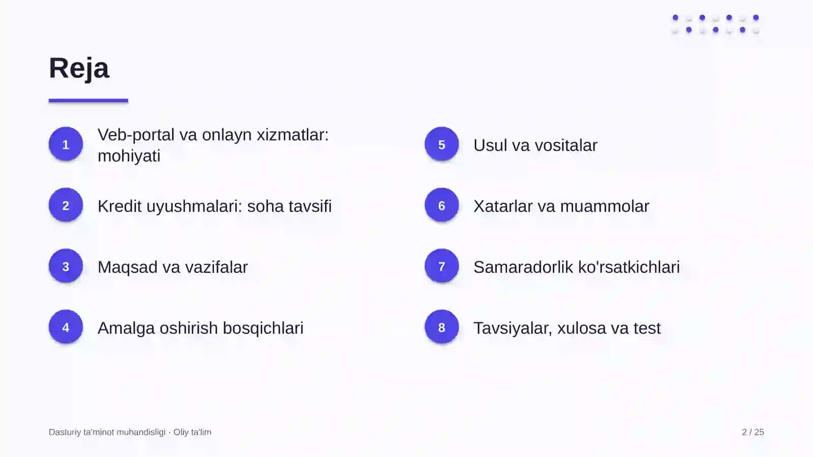 Kredit uyushmalarida veb-portal va onlayn xizmatlarni rivojlantirish 2