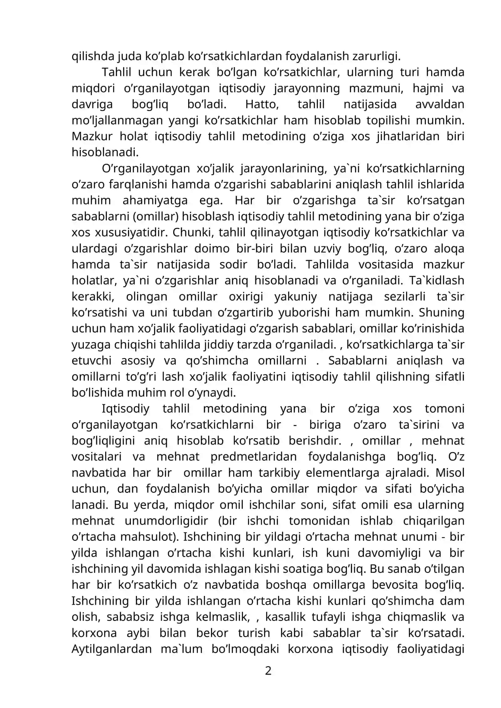 Iqtisodiy tahlilning metоdi va usullari 2