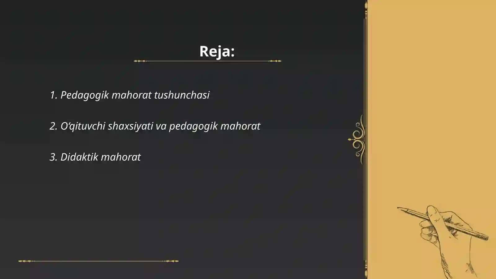 Pedagogik mahorat asoslari va uning tarkibiy qisimalari 2