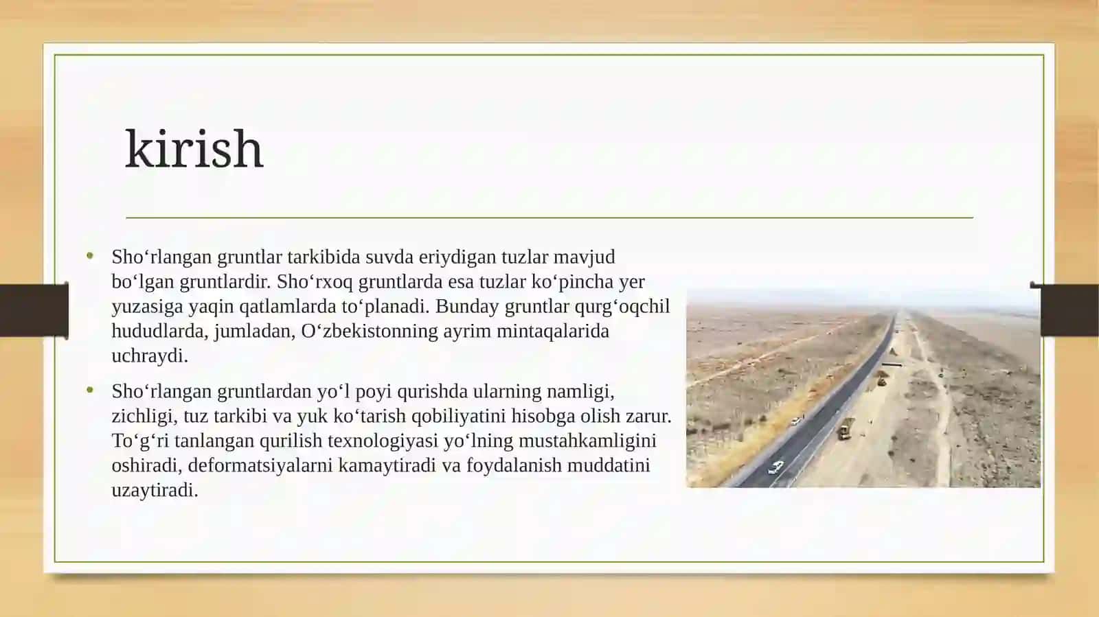 Yo‘l poyini qurish texnologiyasi 2