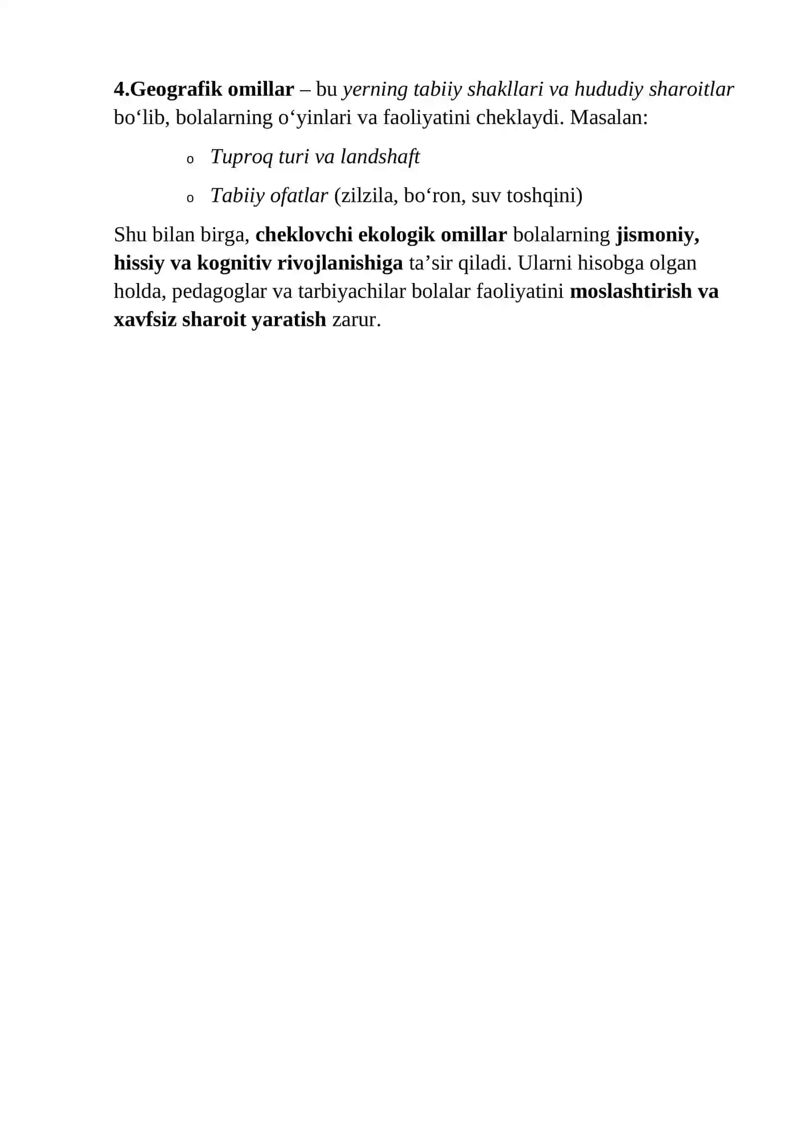 Cheklovchi ekologik omillar 2