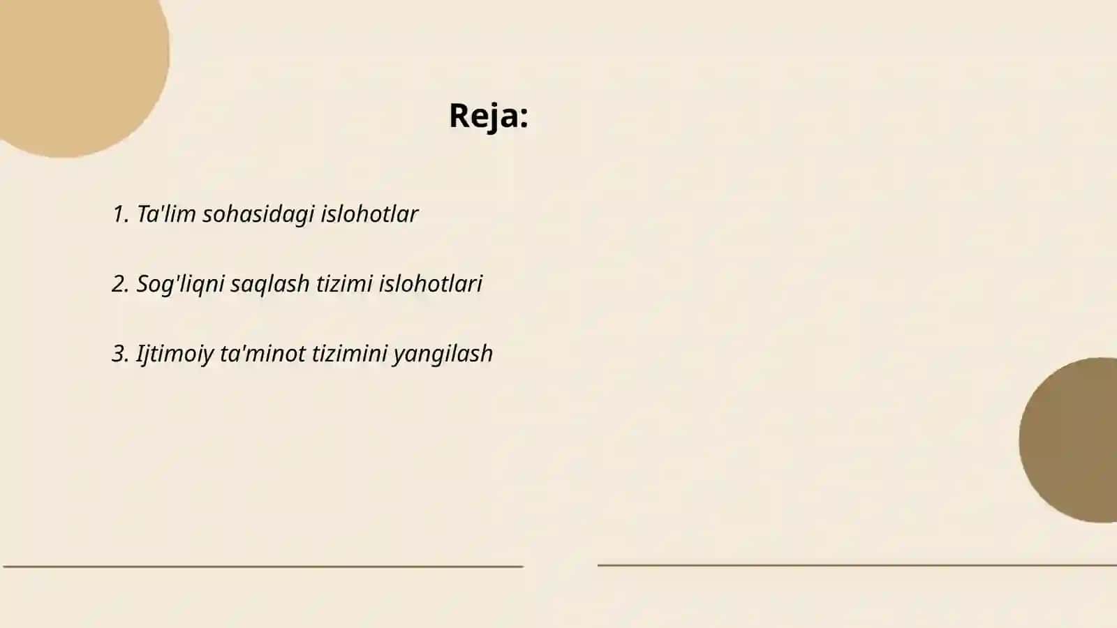 Ta'lim sohasidagi islohotlar 2