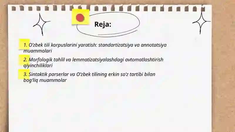 Oʻzbek tilshunosligida kompyuter lingvistikasi va uning amaliyotga tatbiq etilishidagi muammolar 2