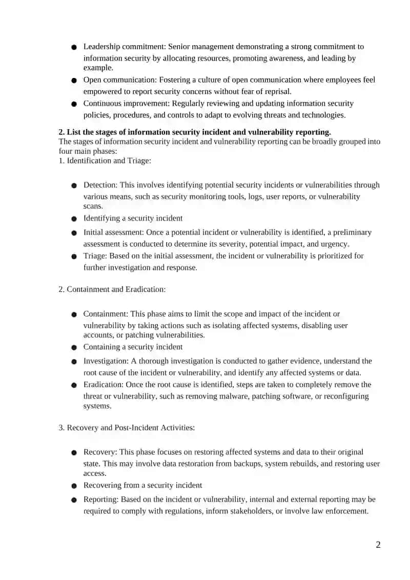 Information Security Obligations and Responsibilities 2