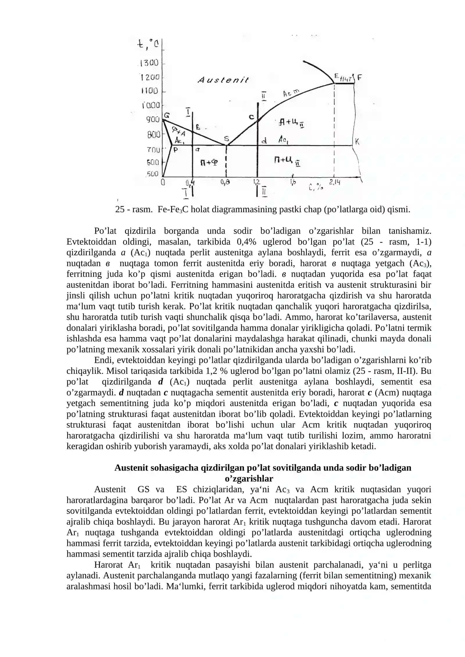 Po’lat va boshqa qotishmalarga termik ishlov berish texnologiyasi 2