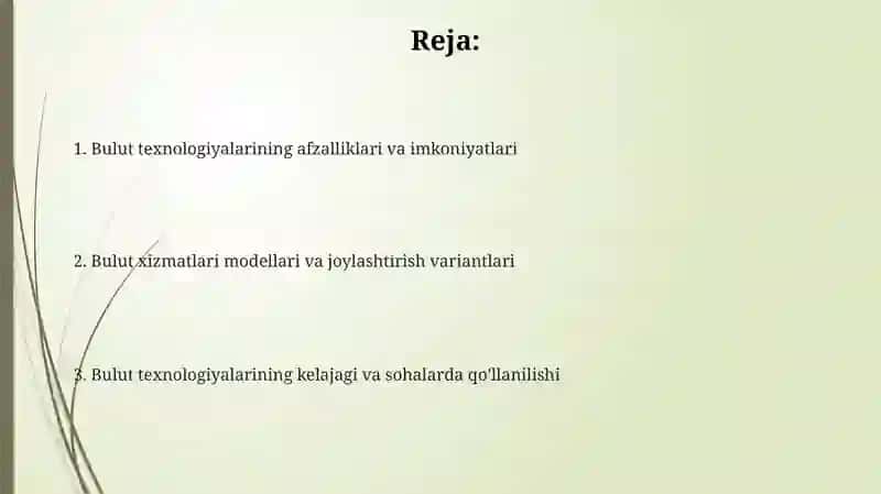 Bulutli texnalogiyalardan foydalanish imkoniyatlari 2