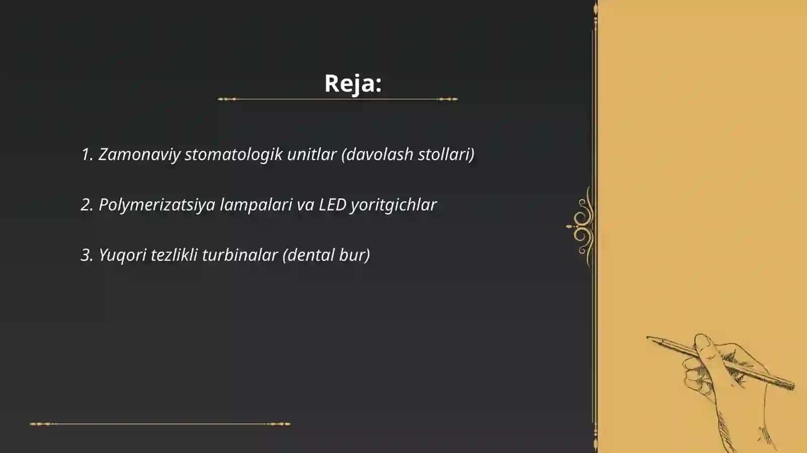 Zamonaviy Stomatologik Qurulmalar Turari 2
