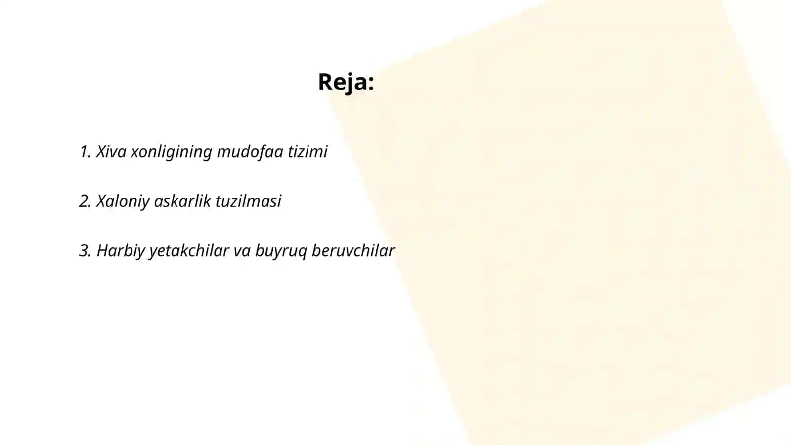 Xiva xonligida harbiy ishlar 2