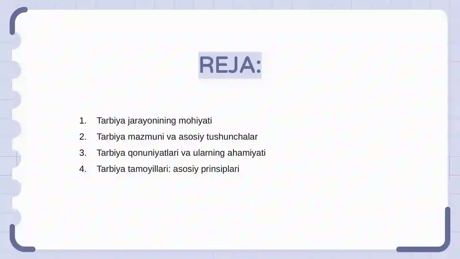 Tarbiya jarayonining mohiyati 2