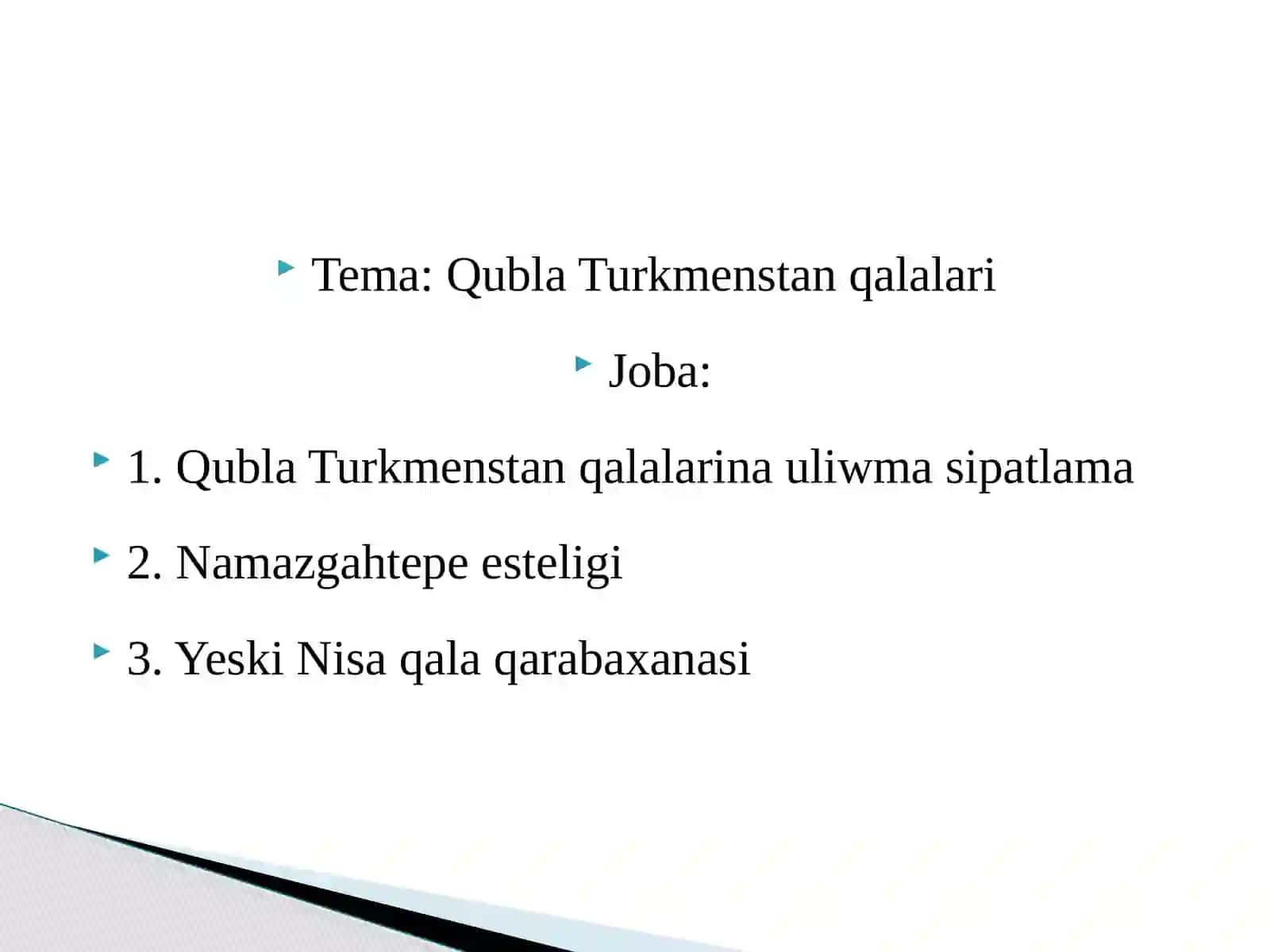 Qubla Turkmenstan qalalari 2