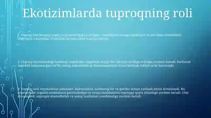 Tabiat Va Jamiyat Hayotida Tuproqning Ahamiyati 2