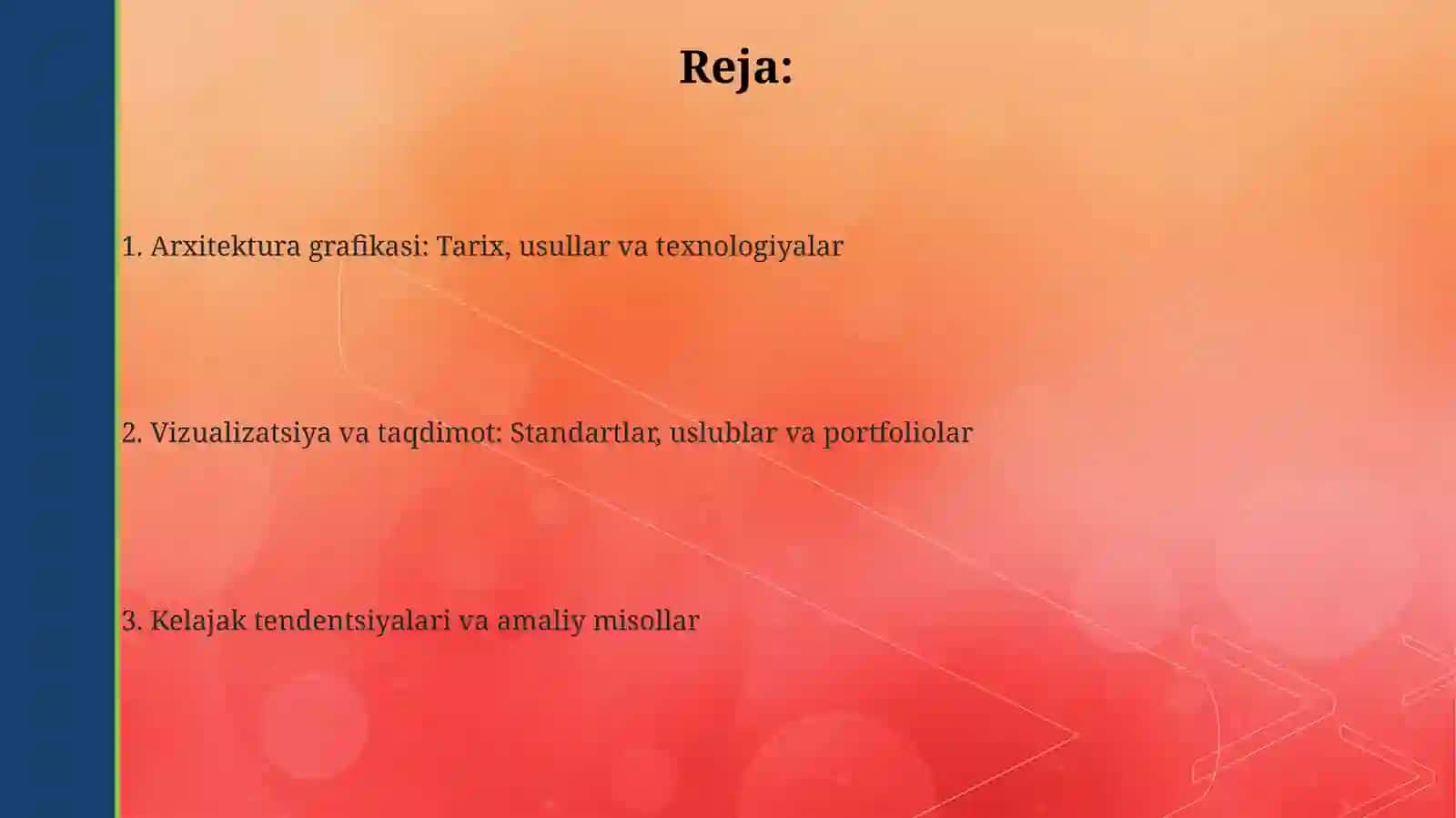 Arxitekturaviy grafikalar 2