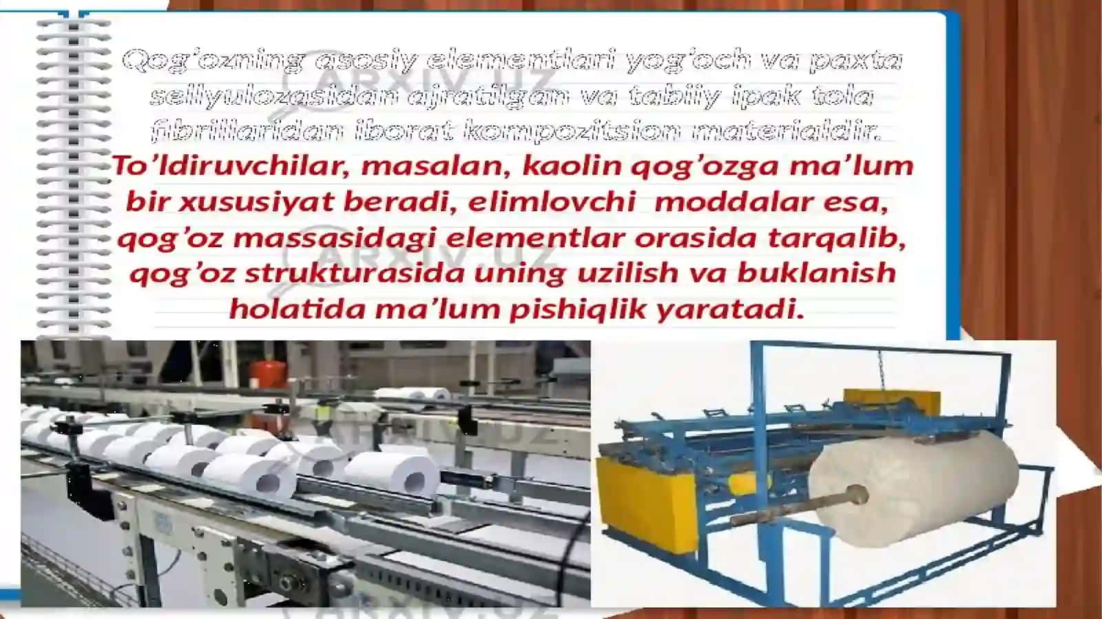 Sellyuloz va qog'oz ishlab chiqarish korxonalaridagi xosil bo'layotgan chiqindilarning turlari va ularni qayta ishlash 2