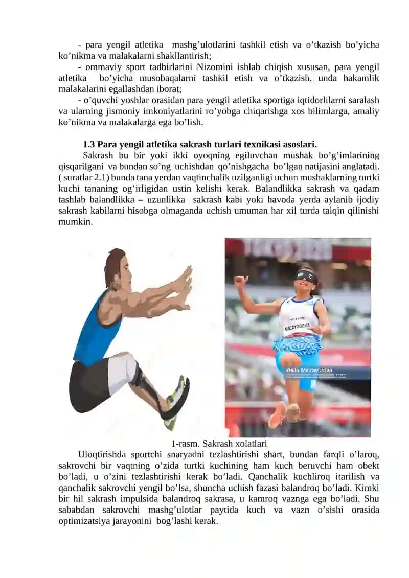 Para yengil atletika faniga kirish va yengil atletikaning rivojlanish tarixi, fanining maqsad va vazifalari 2