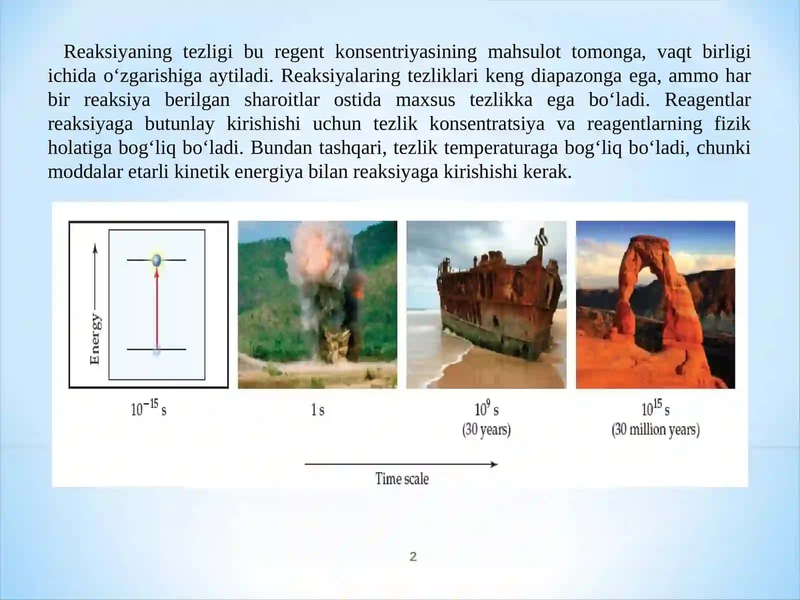 Reaksiyaning tezligi 2
