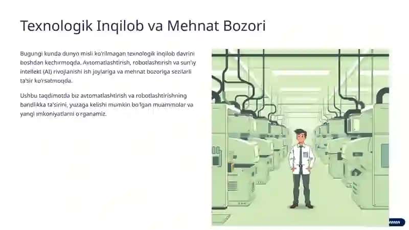 Avtomatlashtirish va Robotlashtirishning Bandlikka Ta'siri 2