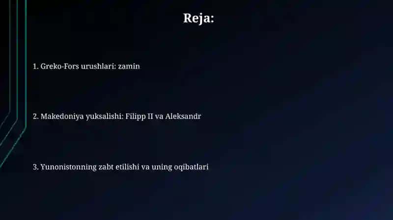 Yunon fors urushlari Makedoniyaning Yunonistonni bosib olishi haqida 2