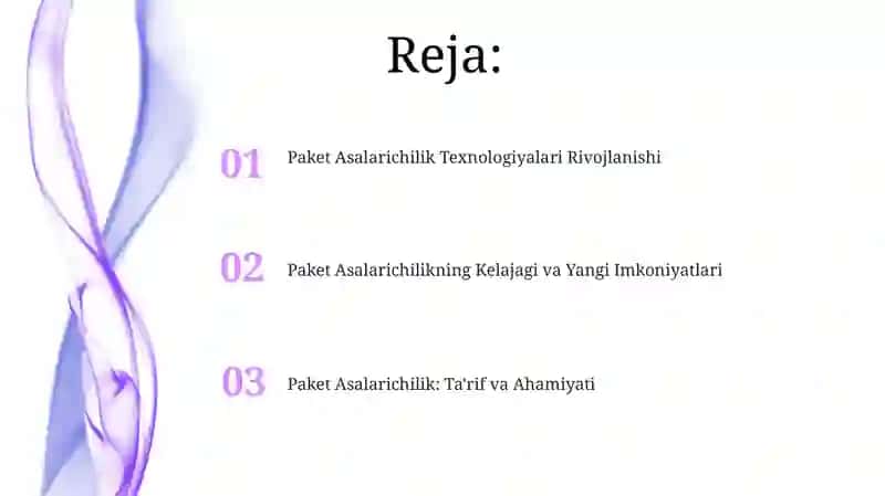 Paket Asalarichilik va uning Texnologiyasi 2