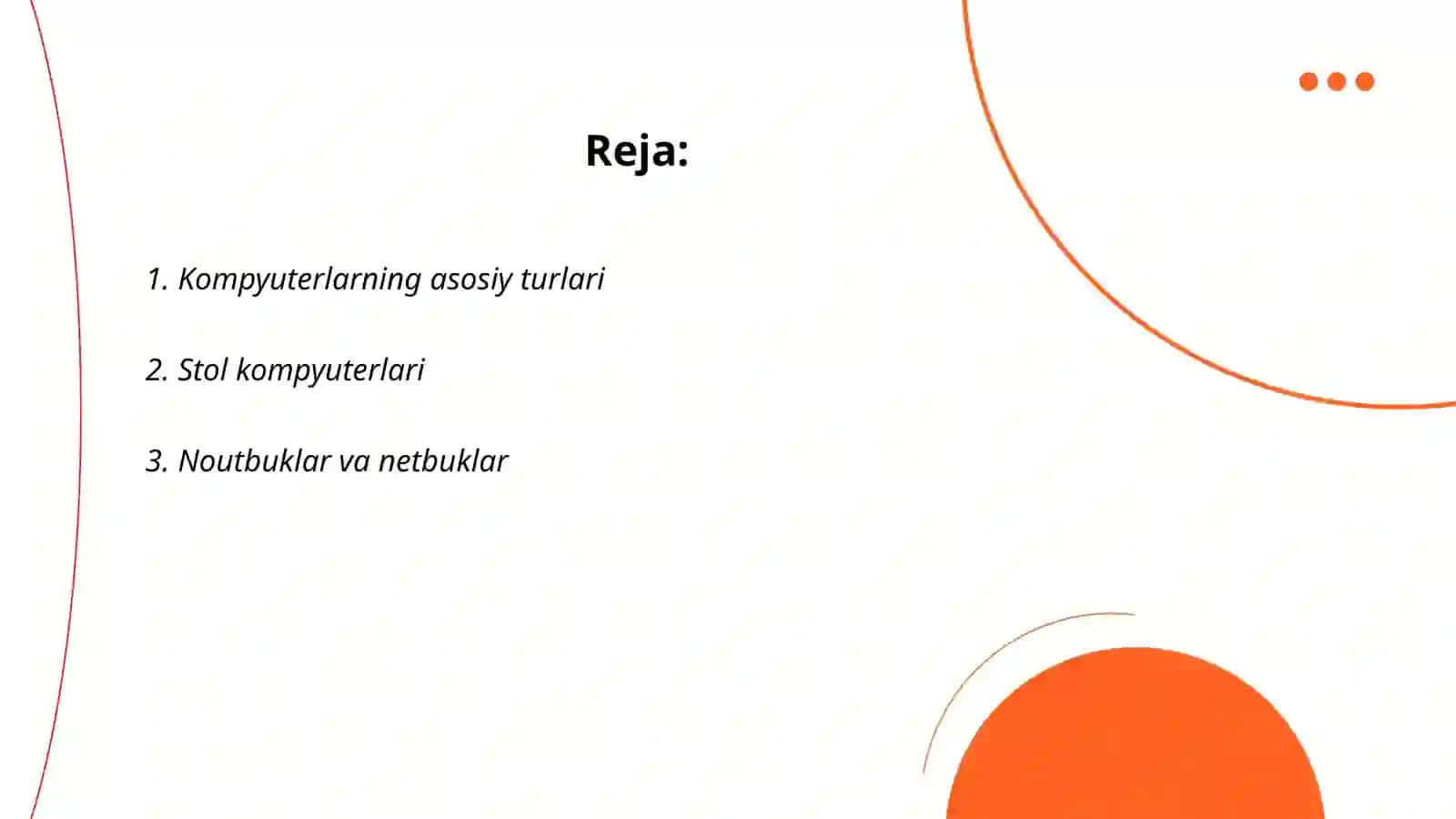 Kompyuter turlari va uning qisimlari 2