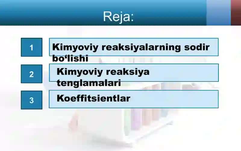 Kimyoviy reaksiyalar 2