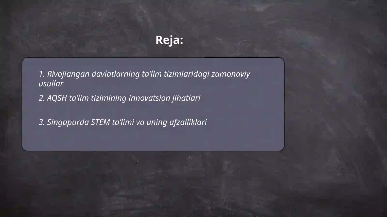 Rivojlangan davlatlarda (AQSH,Singapur,Yaponiya,Janubiy Koreya) taʼlim tizimi 2