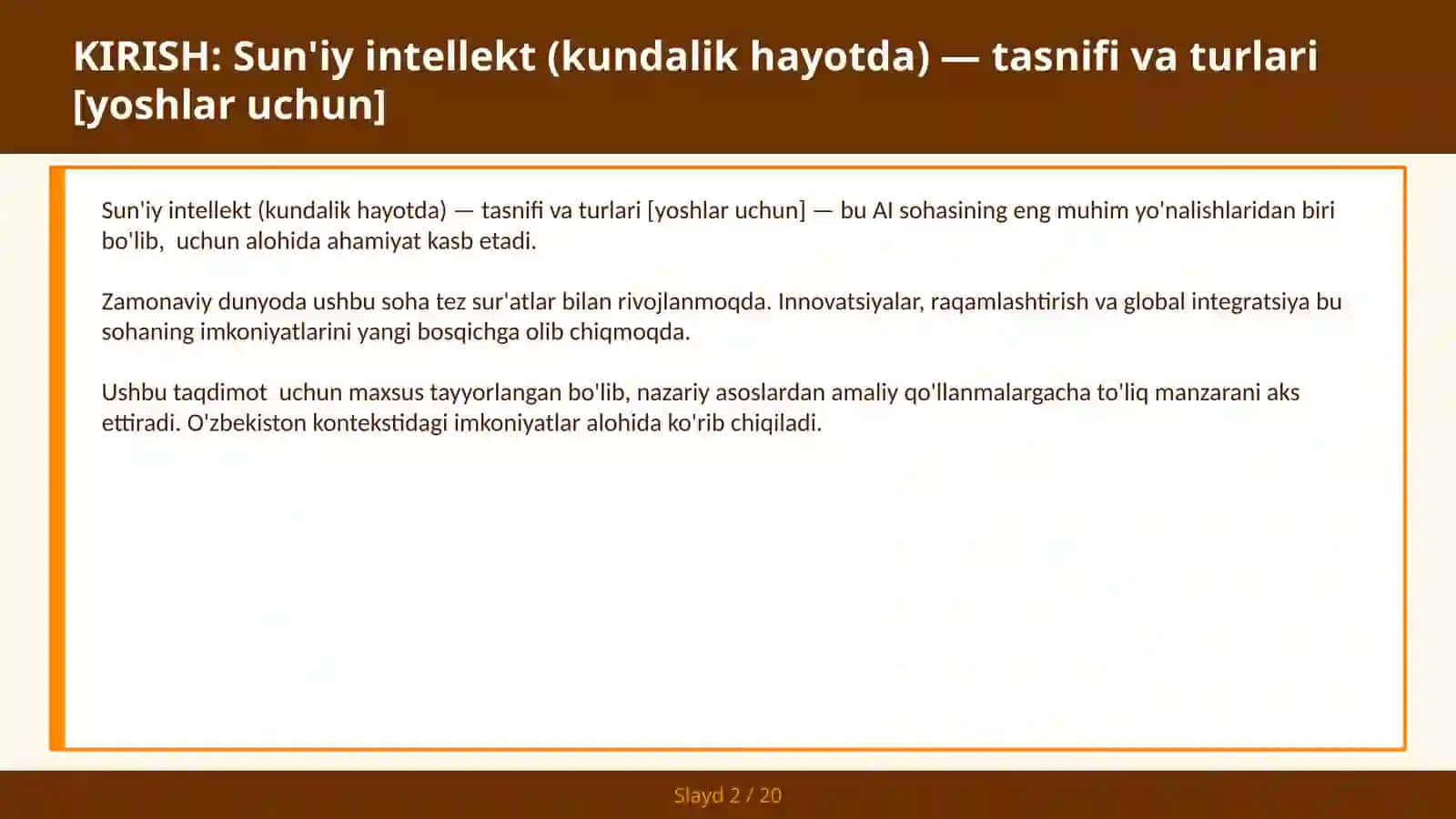 Sun'iy intellekt (kundalik hayotda) - tasnifi va turlari [yoshlar uchun] 2