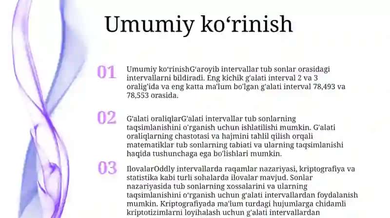 Oddiy Intervallar 2