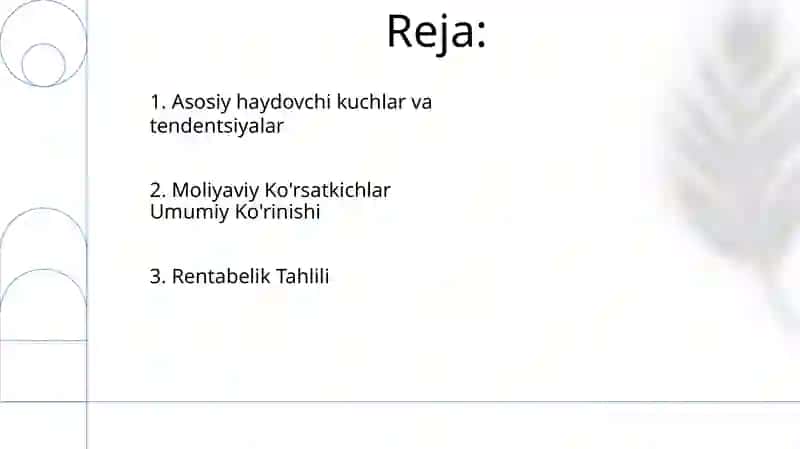 Moliyaviy natijalar va rentabillikni tahlil qilish 2