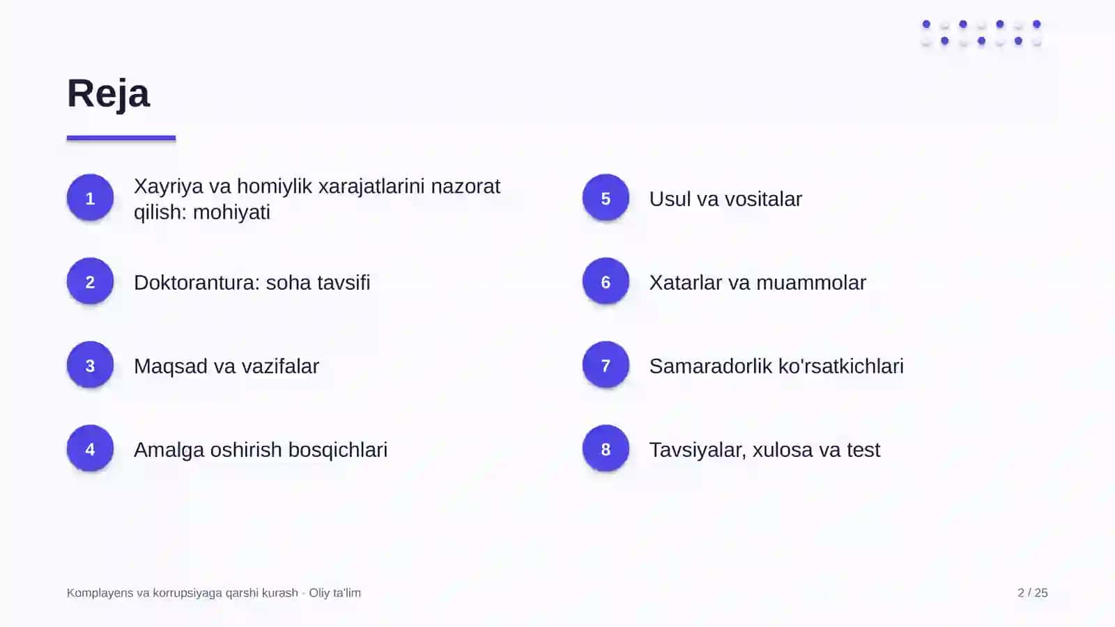 doktoranturada xayriya va homiylik xarajatlarini nazorat qilish 2741 2