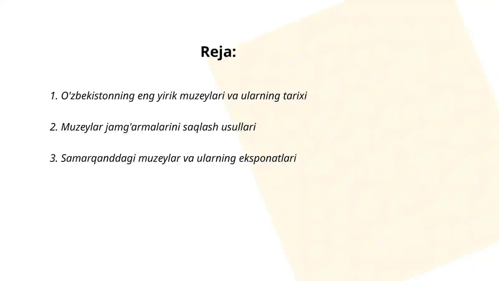 O'zbekistonning eng yirik muzeylari 2