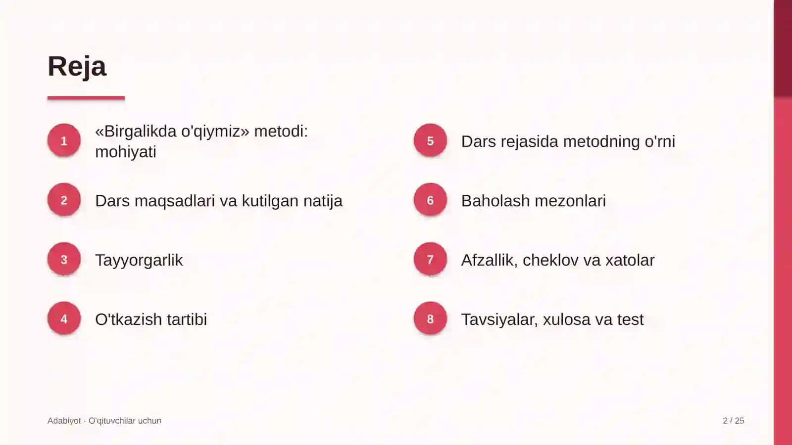 adabiyot darslarida birgalikda o'qiymiz metodidan foydalanish 4633 2