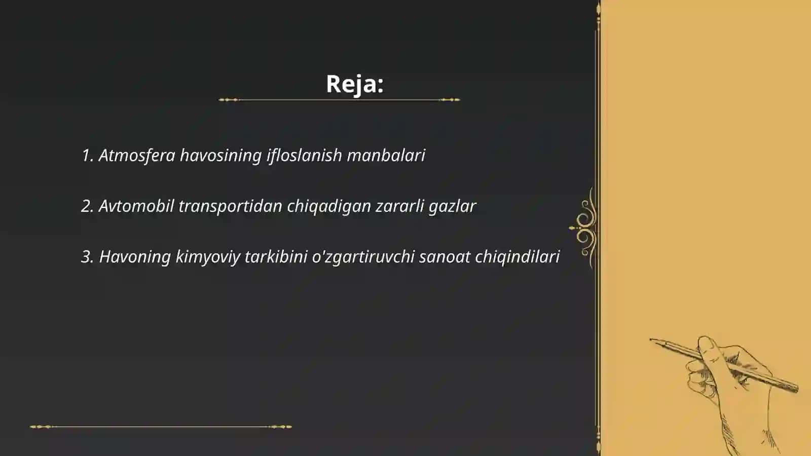 Atmosfera havosining ifloslanishi va uning oqibatlarini o'rganish 2