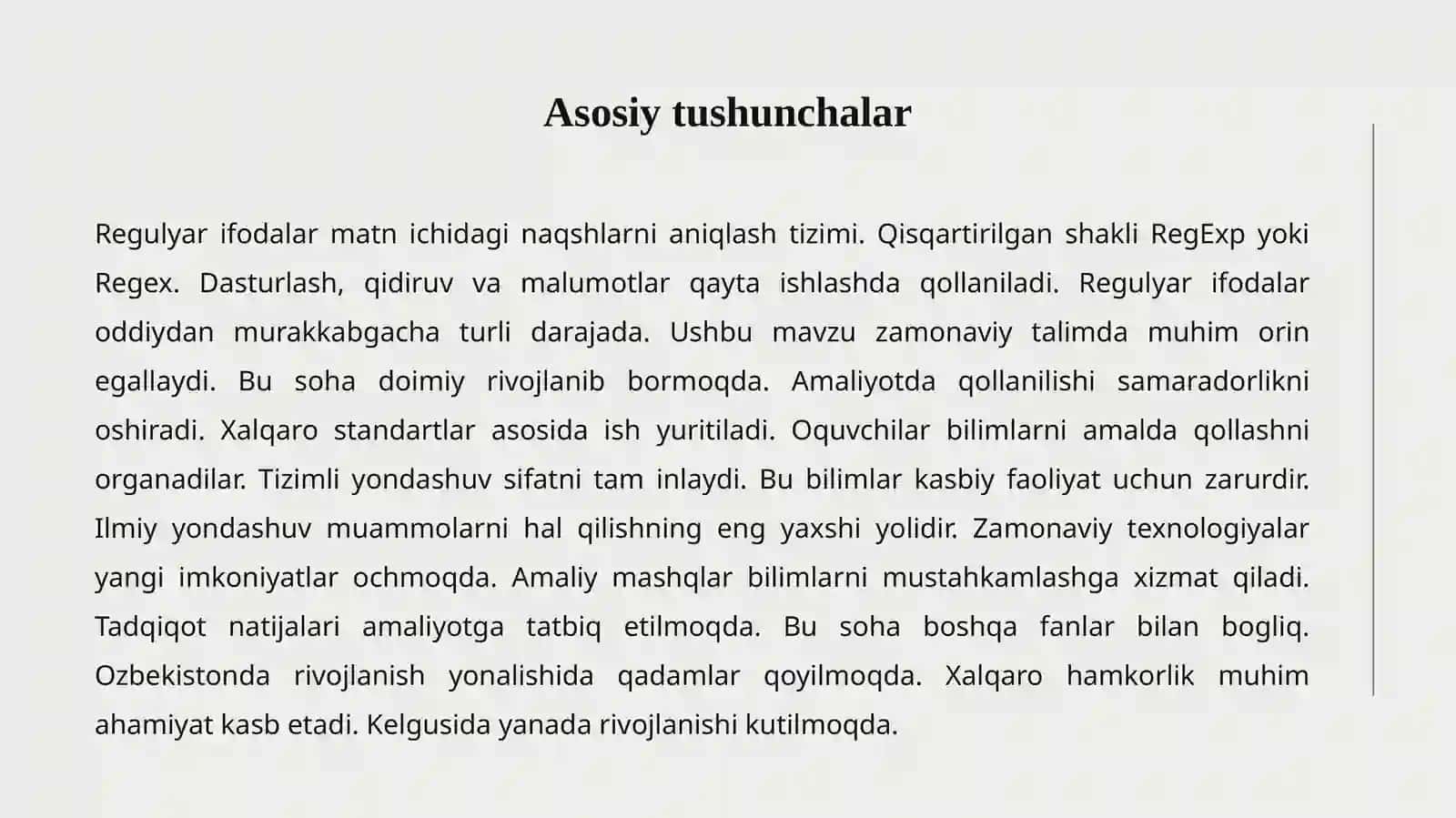 REGULYAR IFODALAR 2