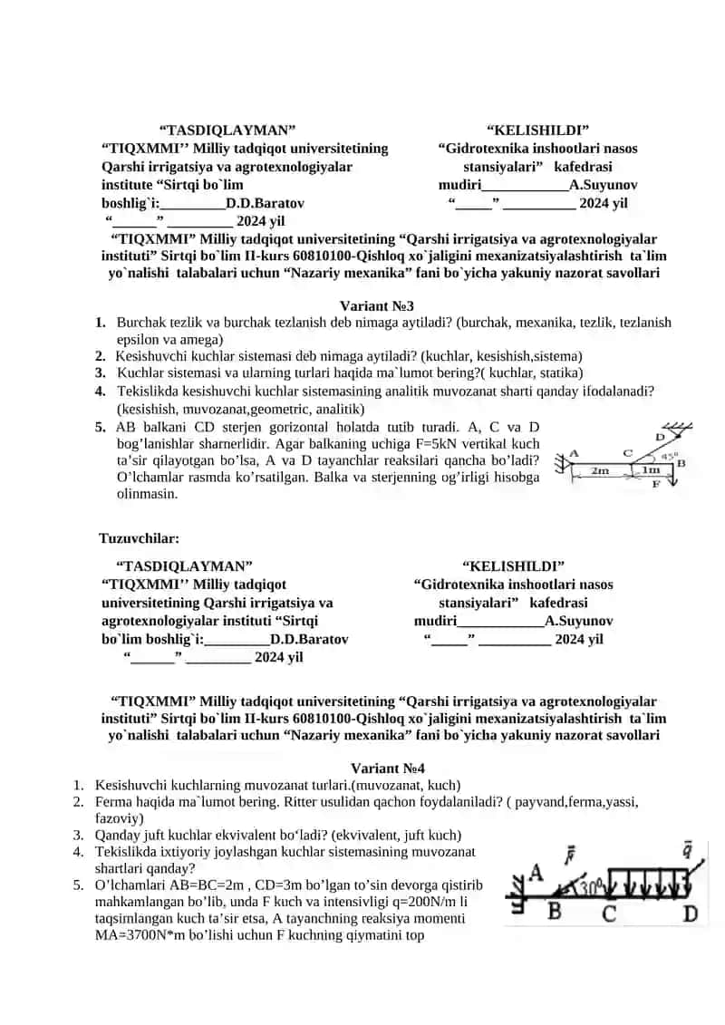 Nazariy mexanika 2