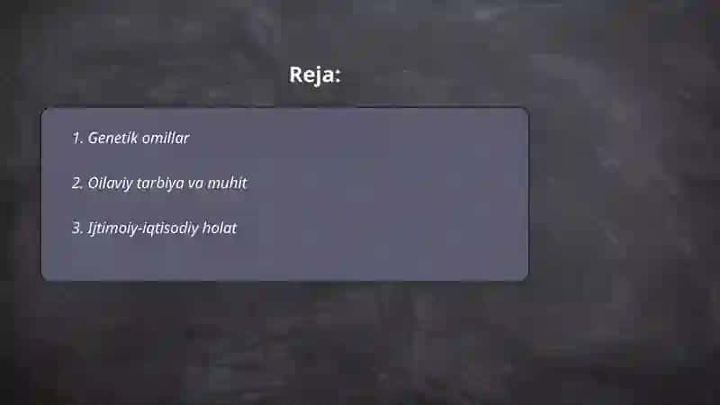 Genetik omillar 2