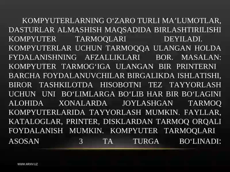 Kompyuter Tarmoqlari 2