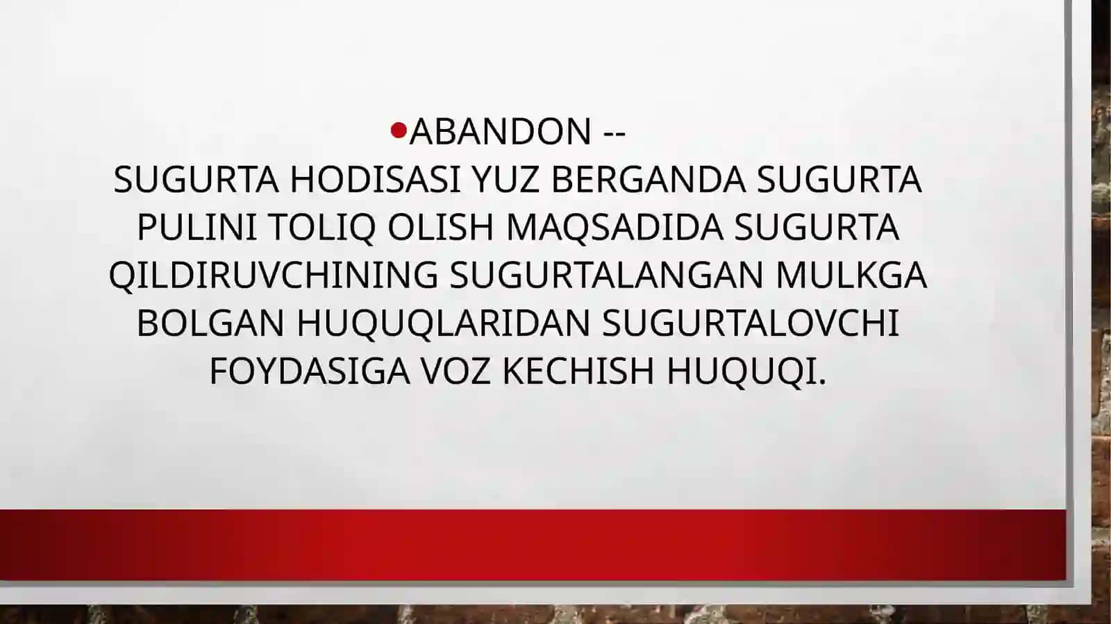 Sug’urtadagi atamalar 2
