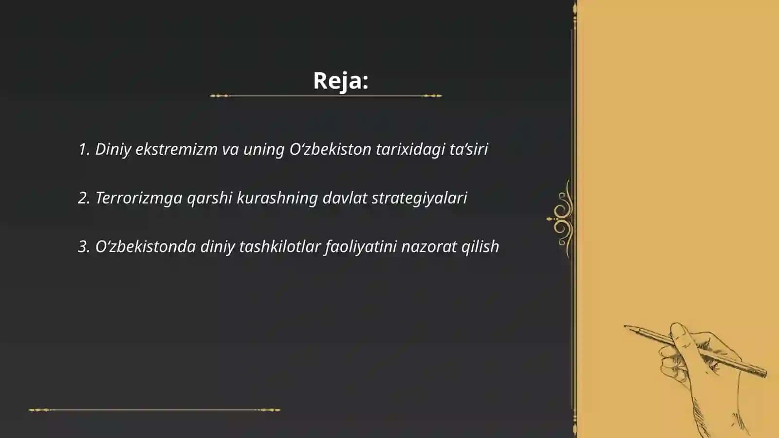 Ozbekistonda diniy ekstrimizim va terrorizimga qarshi kurash 2