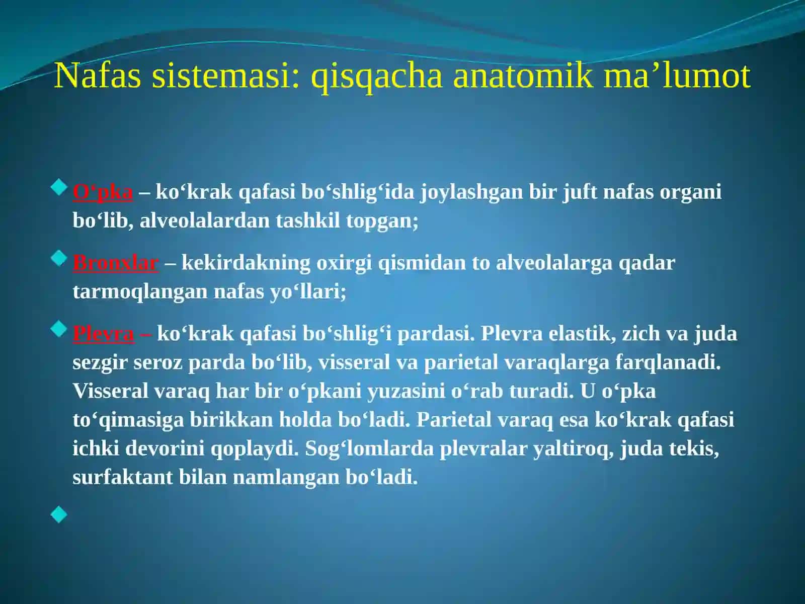 Nafasa'zolaritizimi.Tekshirishusullari.So'rab-surishtirish 2