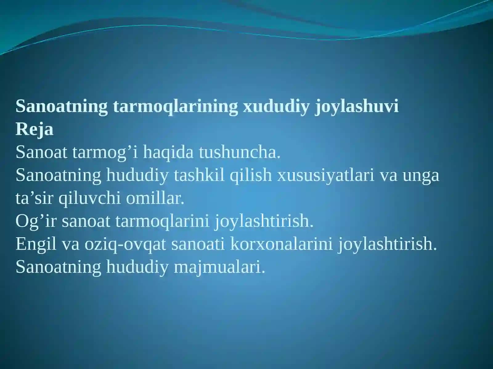 Farg’ona Davlat Universiteti Tabiiy fanlar fakulteti Geografiya yo’nalishi 2