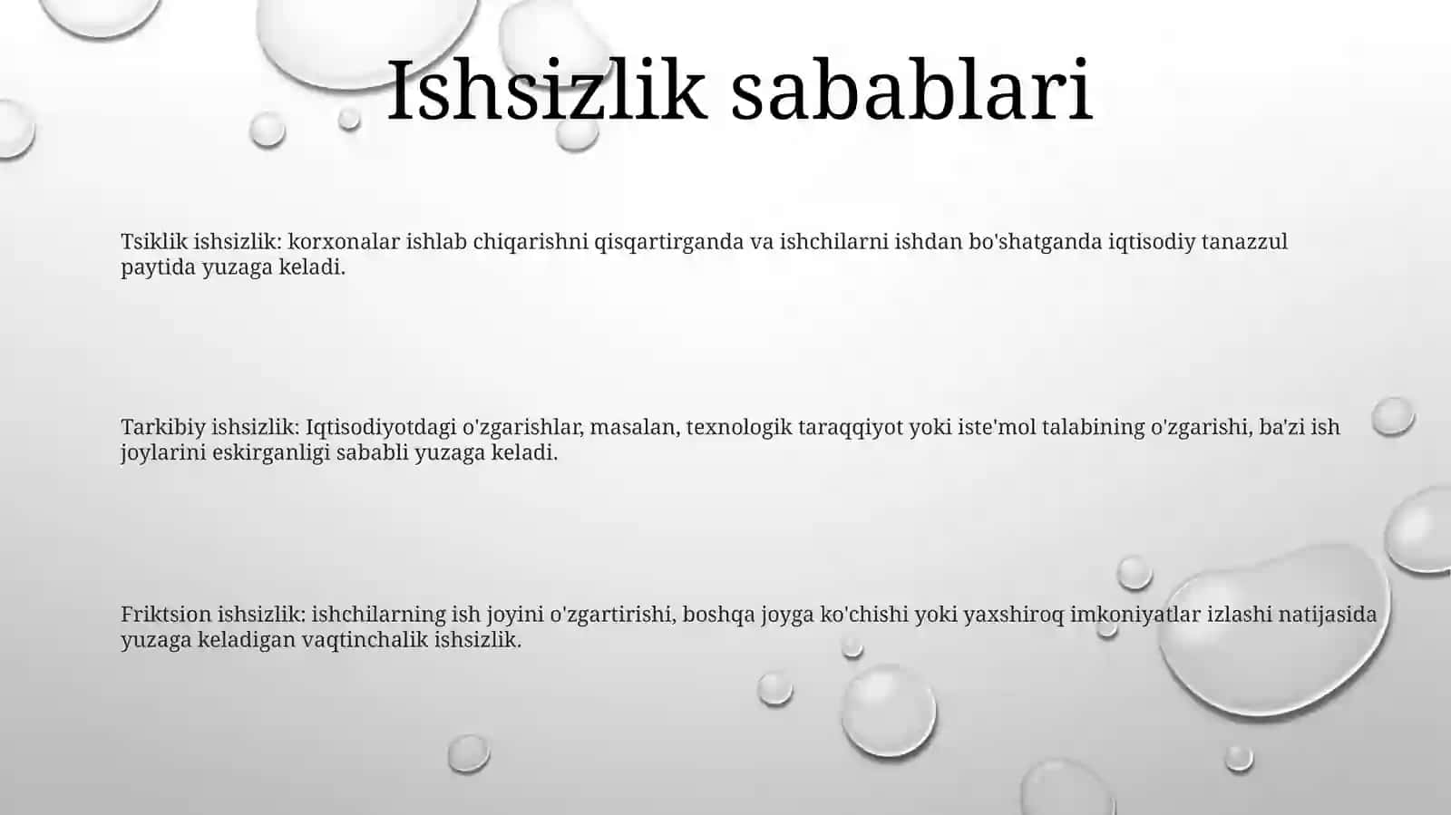 Ishsizlik 2