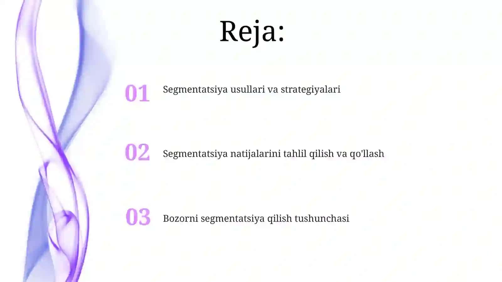 Bozor segmentatsiyasi 2