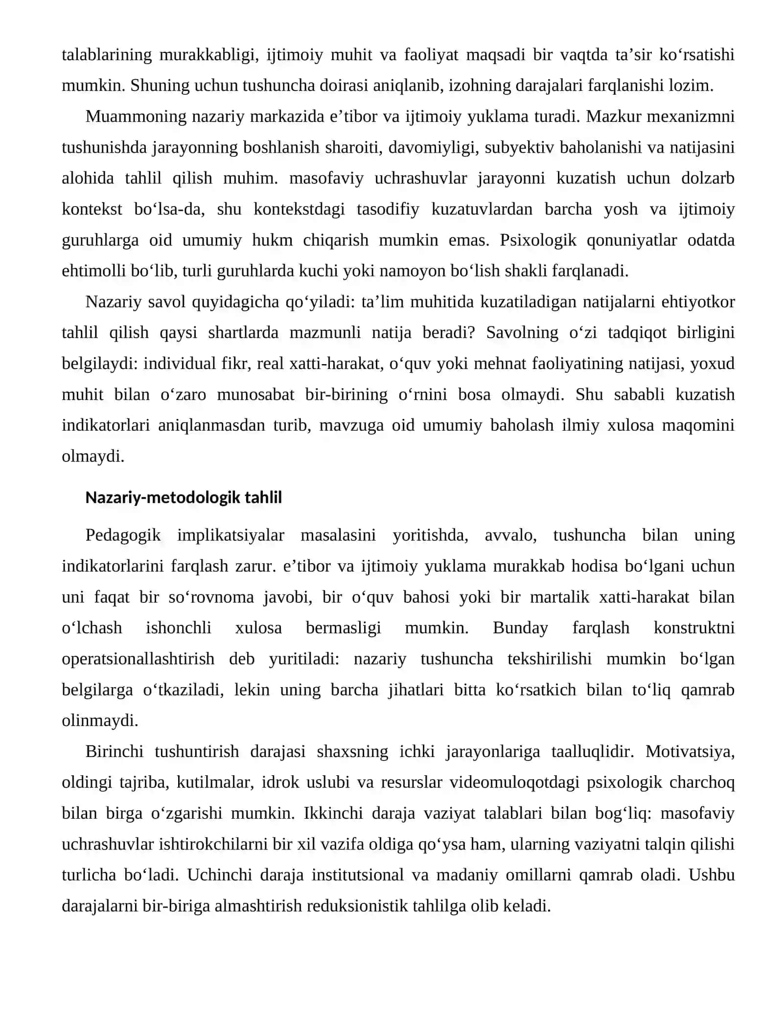 VIDEOMULOQOTDAGI PSIXOLOGIK CHARCHOQNING TA’LIM JARAYONIDAGI KO‘RINISHLARI 2