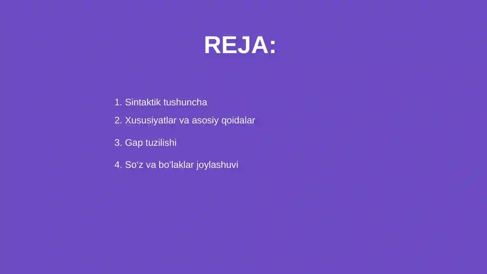 Sintaktik xususiyatlar 2